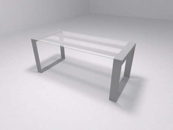 Стол руководителя, столешница стекло Brix BR.00.05 1800x750x800 (СтеклоСерый)