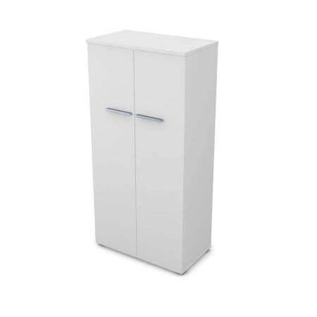 9Ш.004.1 Шкаф (800x450x1645) (Белый премиум)