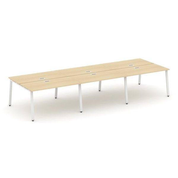 Рабочая станция 2-х сторонняя SN-6A.DRS-084 (4740х1632х750) (Акация Лорка/Металл Белый)