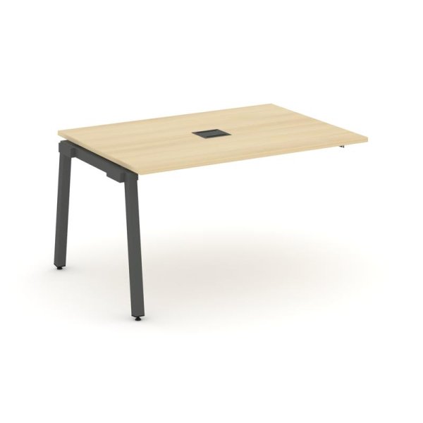 Проходной наборный элемент переговорного стола SN-5A.NSPRG-001 (980х980х750) (Акация Лорка/Металл Антрацит)