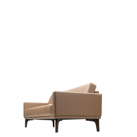 Диван офисный Темплтон (М-06) 3-х местный (Коричневый)