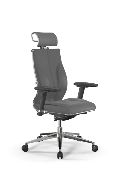 Кресло для руководителя Метта Samurai M3-11D - Infinity /Kc06/Wm06/D03P/H2cL-3D(M26.B32.G25.W03) (Серый)