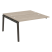Наборный элемент рабочей станции на деревянных опорах Onix Wood OW.2.NRS-3.7 1380x1475x750 (Тиквуд Светлый/Дуб Темный)