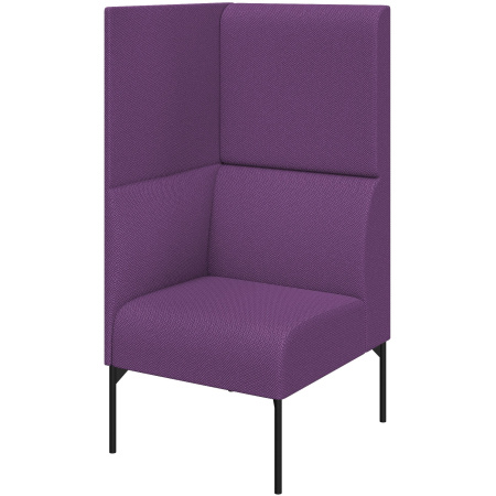 Диван Бридж. Модуль 1-местный правый высокий. (Модуль 1-местный правый высокий sweet_rose_violet)