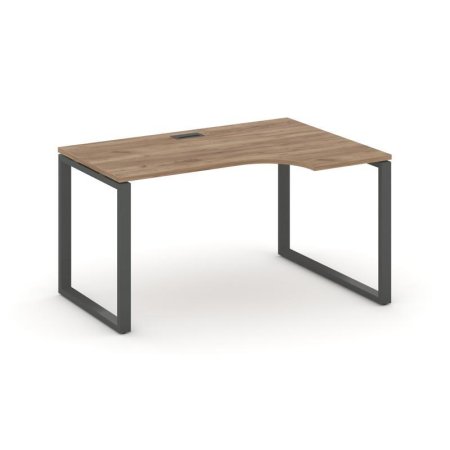 Стол рабочий эргономичный SN-6O.SPA-021(R) (1380х800/980х750) (Дуб Табак/Металл Антрацит)