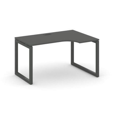 Стол рабочий эргономичный SN-5O.SPA-012(R) (1580х700/980х750) (Антрацит/Металл Антрацит)