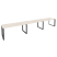 Рабочая станция на О-образном м/к Onix O.MO-RS-3.4.7 4740x720x750 (Тиквуд Темный/Белый Металл)