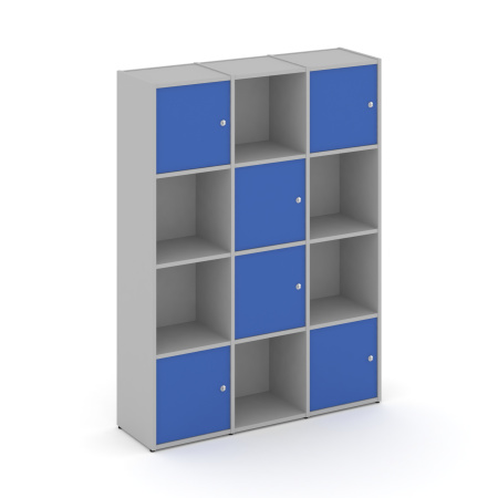 Стеллаж Locker Plus LK.K-006 1188x350x1593 (Серый | Синий)