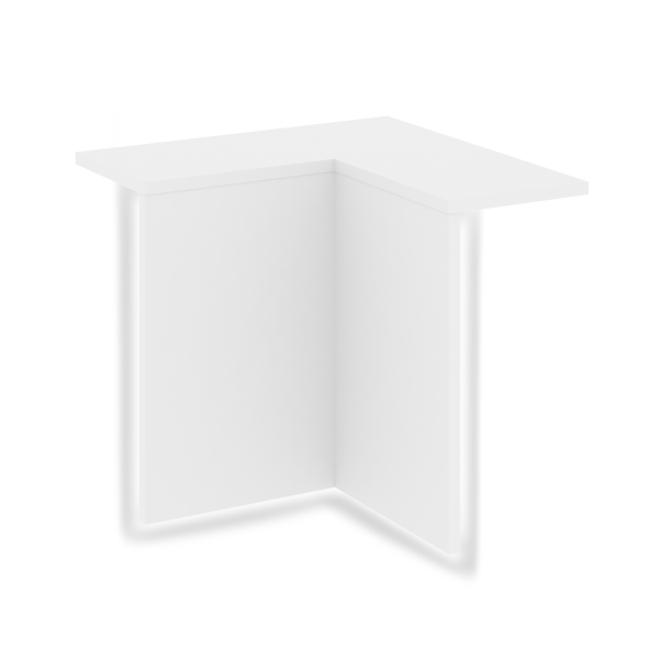 Накладка угловая высокая внутренняя с подсветкой левая для О.R-F.MU.VNUL Onix О.R-NU.V.VNU.SL 759x75 (Белый Бриллиант)