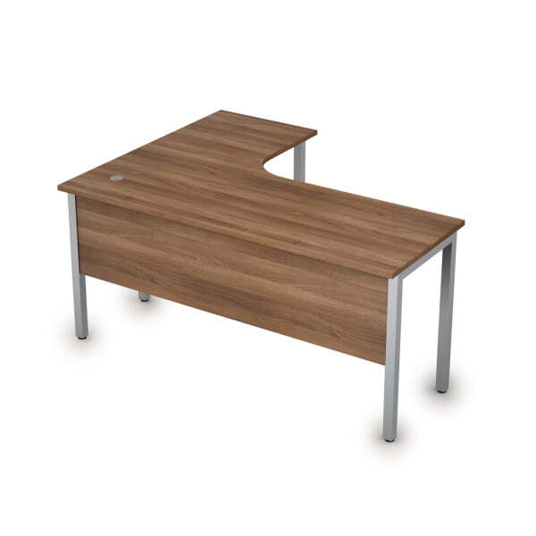 Стол письменный на металлокаркасе прав одиночная опора заказывается отдельно Стиль 2МД.133 1600x1200 (Шамони темныйСерый)