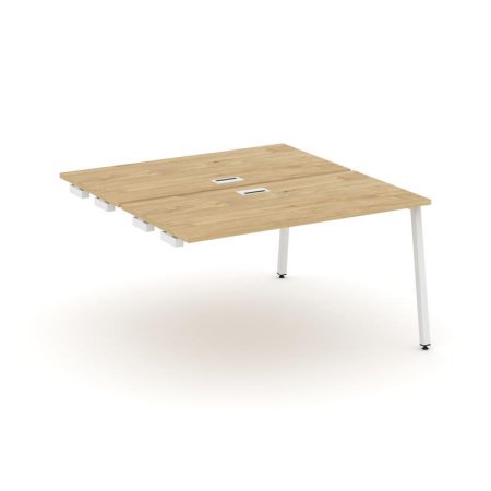 Стол-приставка к опорным элементам SN-4A.DPRS-012 (1180х1432х750) (Тиквуд Светлый/Металл Белый)
