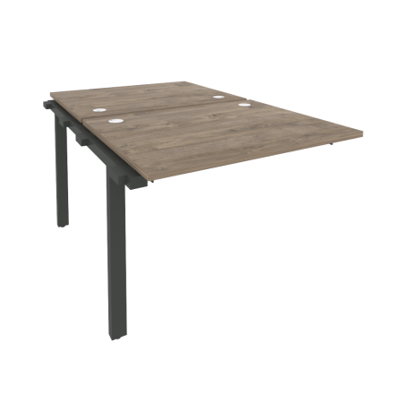 Наборный элемент рабочей станции на м/к Onix O.M-2.NRS-1.8 980x1635x750 (Тиквуд Темный/Черный металл)