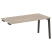 Стол-приставка к опорным элементам на деревянных опорах Onix Wood OW.SPR-4.8 1580x800x750 (Тиквуд Светлый/Дуб Темный)