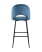 Стул барный Меган велюр пыльно-синий (Стул барный Меган синий)