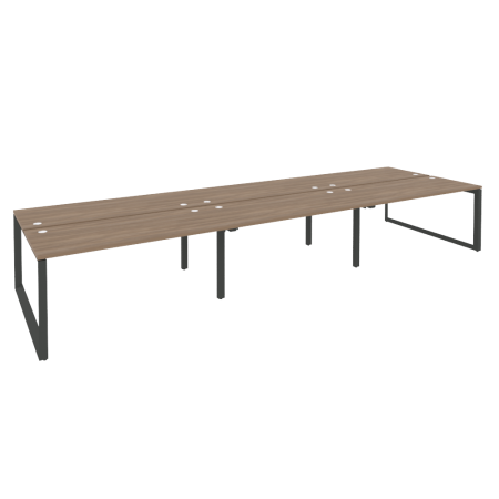 Рабочая станция на О-образном м/к Onix O.MO-D.RS-6.4.7 4740x1475x750 (Дуб Аризона/Черный металл)