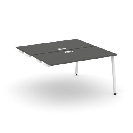 Стол-приставка к опорным элементам SN-4A.DPRS-023 (1380х1632х750) (Антрацит/Металл Белый)