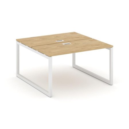 Рабочая станция 2-х сторонняя SN-5O.DRS-024 (1580х1632х750) (Тиквуд Светлый/Металл Белый)