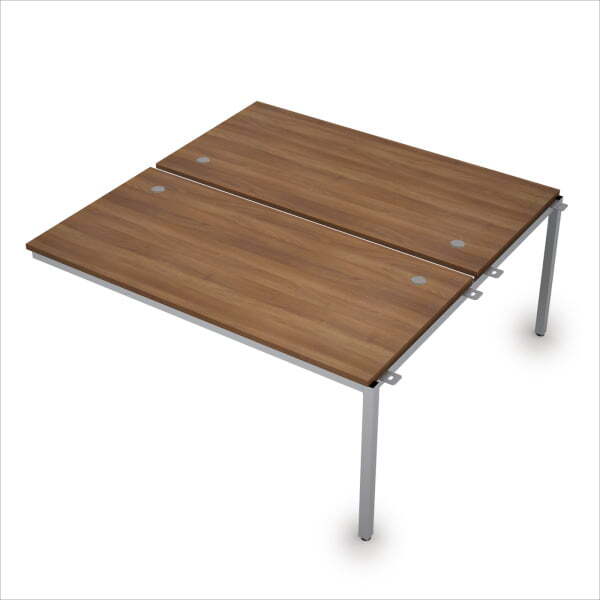 6МБС.284 Сдвоенные бенч-системы, средний модуль (1600x1635x750) (Шамони темный/Алюминий матовый)