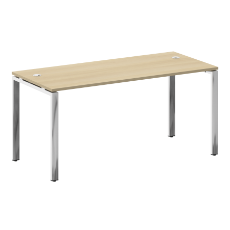 Стол рабочий руководителя на П-обр. м/к БП.СРР-4.7 1600x720x750 (Акация Лорка/Нерж. Сталь)