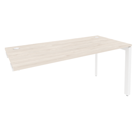Стол-приставка на П-образном м/к к опорным элементам Onix O.MP-SPR-4.7 1580x720x750 (Денвер Светлый/Белый Металл)