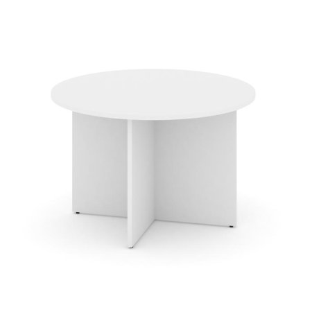 Стол переговорный круглый SN-D.SPRG-004 (1180х1180х750) (Белый)