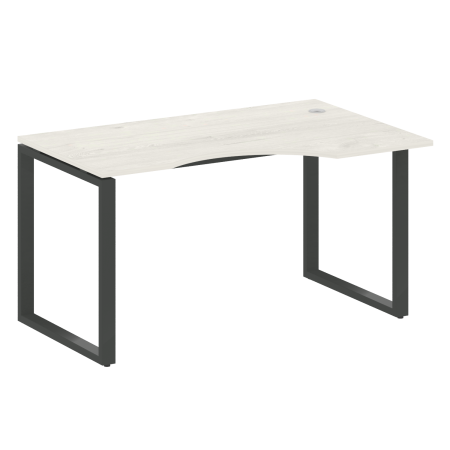 Стол криволинейный правый Metal System Style БО.СА-2 Пр 1400x900x750 (Дуб Наварра/Антрацит металл)