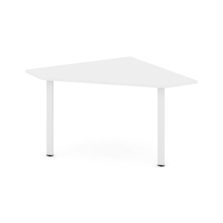 Угловой элемент переговорного стола SN-6.UPRG-031 (1180х1180х750) (Белый/Металл Белый)