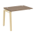 Наборный элемент рабочей станции на деревянных опорах Onix Wood OW.1.NRS-1.7 980x720x750 (Тиквуд Светлый/Дуб Темный)