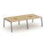 Рабочая станция 2-х сторонняя SN-4A.DRS-032 (2360х1232х750) (Тиквуд Светлый/Металл Антрацит)