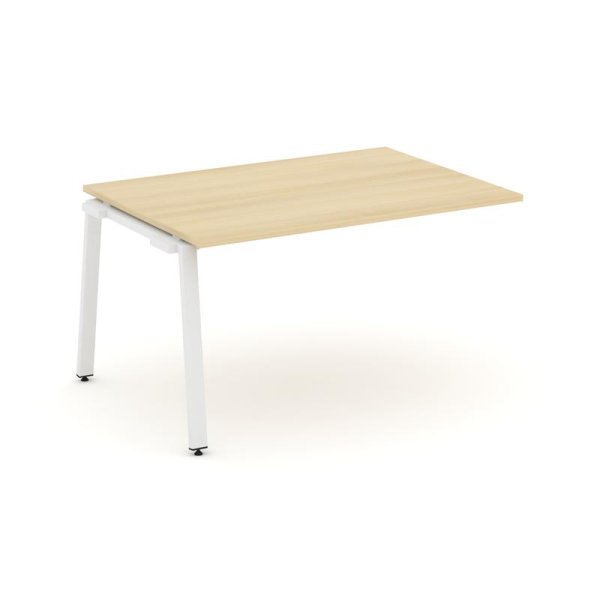 Проходной наборный элемент переговорного стола SN-6A.NSPRG-001.3 (980х980х750) (Акация Лорка/Металл Белый)