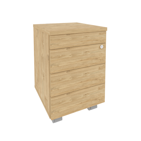 Тумба мобильная Onix O.TM-3 TIP 432x460x633 (Тиквуд Светлый)