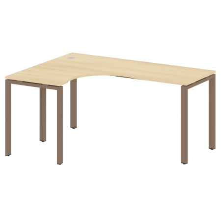 Стол криволинейный левый Metal System Style БП.СА-4 Л 1600x1200x750 (Акация/Мокко металл)