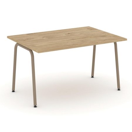 Стол переговорный ES.PRG-1.3-K (1380х980х750) (Тиквуд Светлый/Металл Латте)