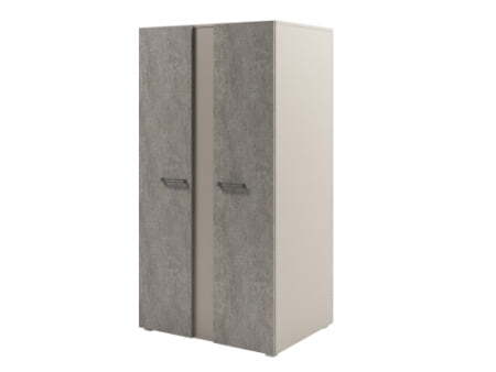 Стеллаж двухсторонний широкий Solution D-72 950x682x1820 (Бетон/Кашемир)