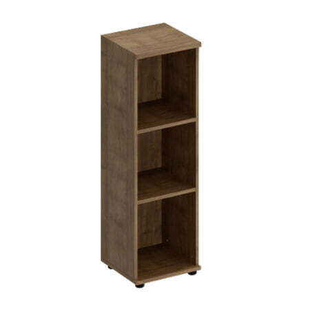 Стеллаж средний узкий Комфорт К 425 400x380x1230 (Дуб шамони темный)