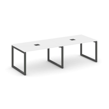Стол переговорный SN-5O.SPRG-013 (2760х980х750) (Белый/Металл Антрацит)