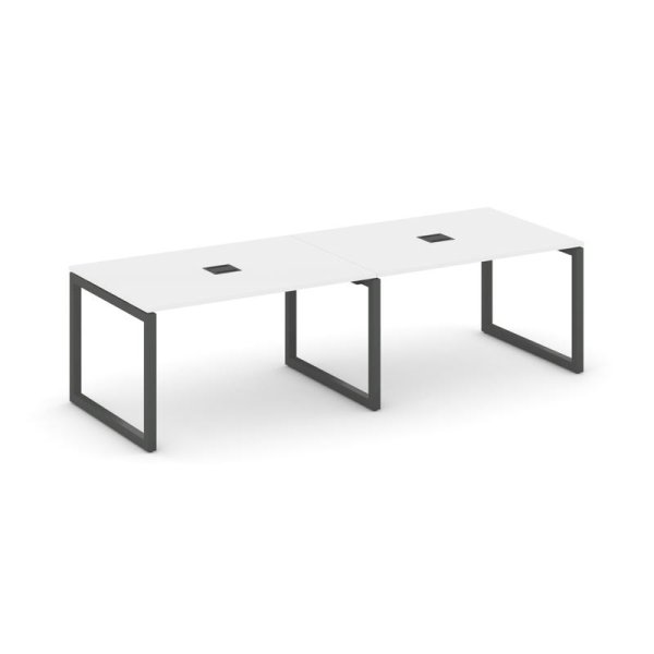 Стол переговорный SN-5O.SPRG-013 (2760х980х750) (Белый/Металл Антрацит)