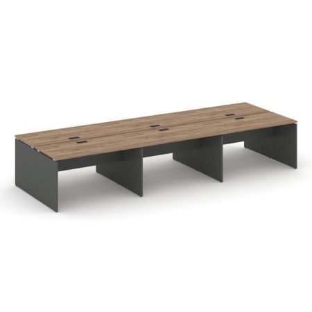 Рабочая станция 2-х сторонняя SN-D.DRS-073 (4140х1432х750) (Дуб Табак/Антрацит)