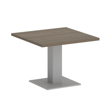 Стол журнальный квадратный VR.SP-5-60.2G 600x600x450 (Вяз благородный/Серый Металл)