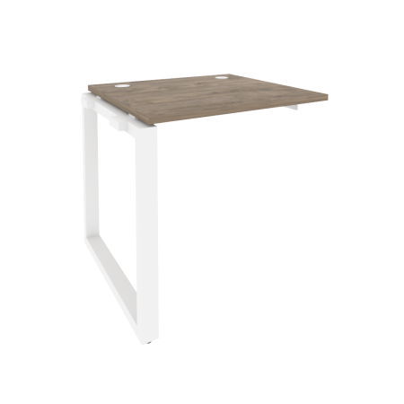 Наборный элемент рабочей станции на О-образном м/к Onix O.MO-1.NRS-0.7 780x720x750 (Тиквуд Темный/Белый Металл)