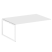 Проходной наборный элемент переговорного стола Metal System Style БО.ППРГ-5 1800x1235x750 (Дуб Наварра/Серый металл)