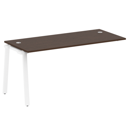 Проходной наборный элемент рабочей станции Metal System Style БА.ПРС-СП-1.4 1600x720x750 (Венге Цаво/Белый металл)