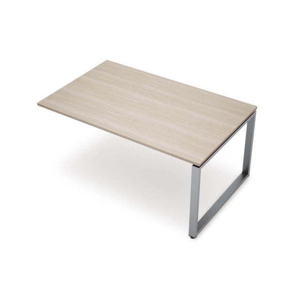 6МПК-О.602 Бенч-системы для переговорных столов, конечный модуль (1200x1000x750) (Шамони светлый/Алюминий матовый)