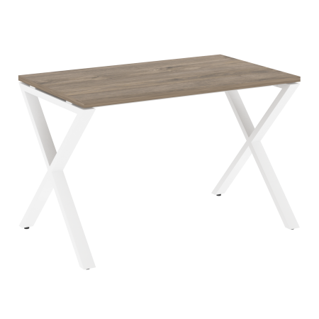 Стол рабочий VR.L-SRX-2.7 1180x720x750 (Тиквуд Темный/Белый металл)