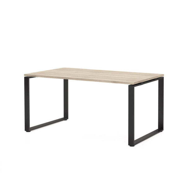 ROTONDA Стол для руководителя L160 (Дуб светлый/Черный металл)