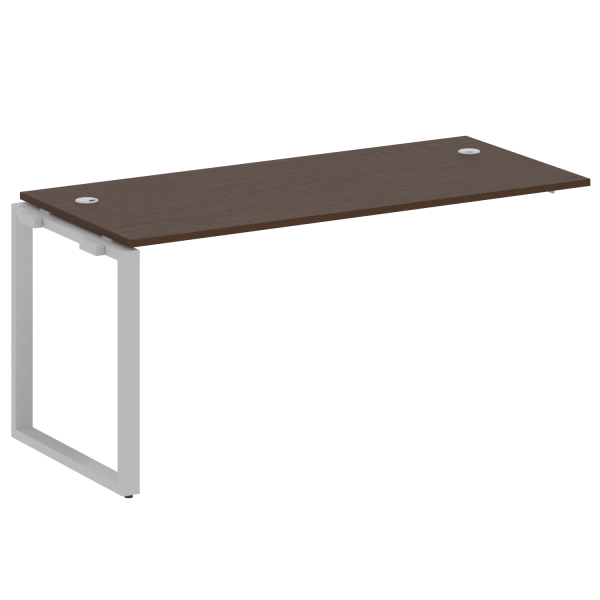 Проходной наборный элемент рабочей станции Metal System Style БО.ПРС-СП-1.4 1600x720x750 (Венге Цаво/Серый металл)