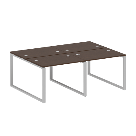 Рабочая станция Metal System Style БО.СМ-4.1 2000x1475x750 (Венге Цаво/Серый металл)