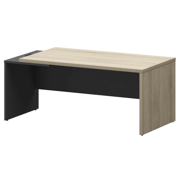 Стол руководителя левый Кортез KZ-18L 1800x900x750 (Кронберг/Графит)