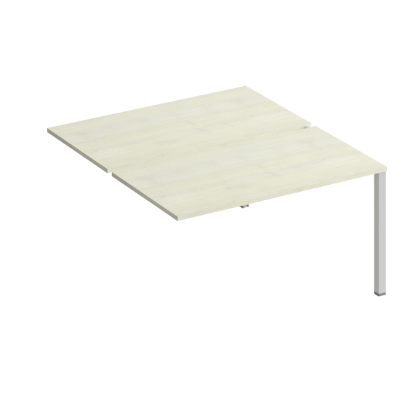Секция стола рабочей станции на металлокаркасе КФ (2х140) Комфорт КФ К.1145-1 1400x1540x750 (Дуб шамони светлыйСерый)