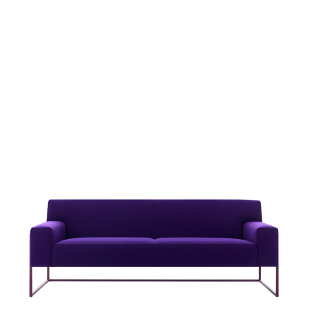 Диван офисный Феро (V-33) 2-х местный (Фиолетовый)